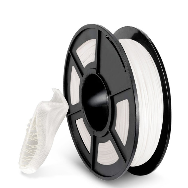 SUNLU TPU Flexible 1.75mm white filament 0.5kg  DFP16021 - 1