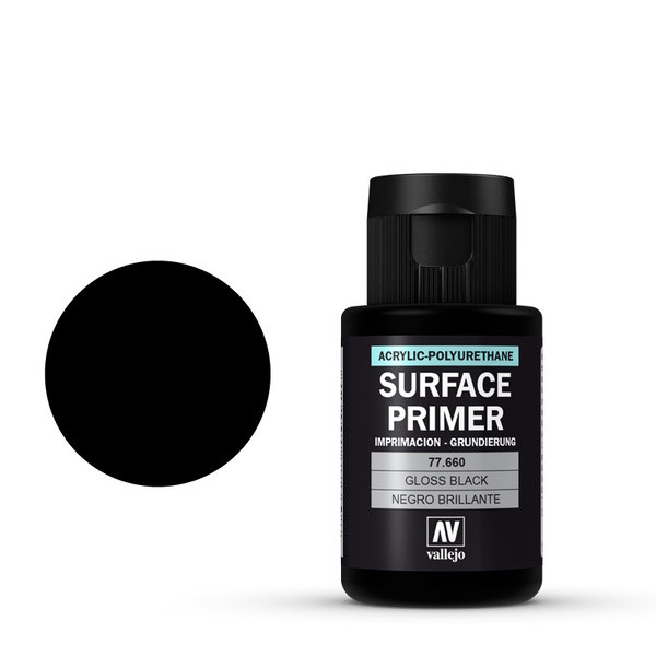 Vallejo Gloss Black Primer 32 ml 77660 DAR01090 - 1