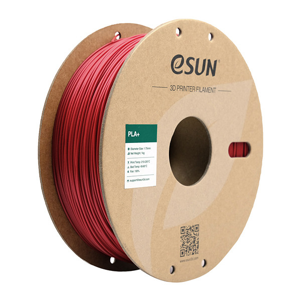 eSun PLA+ filament 1.75 mm Fire Engine Red 1 kg  DFE20283 - 1