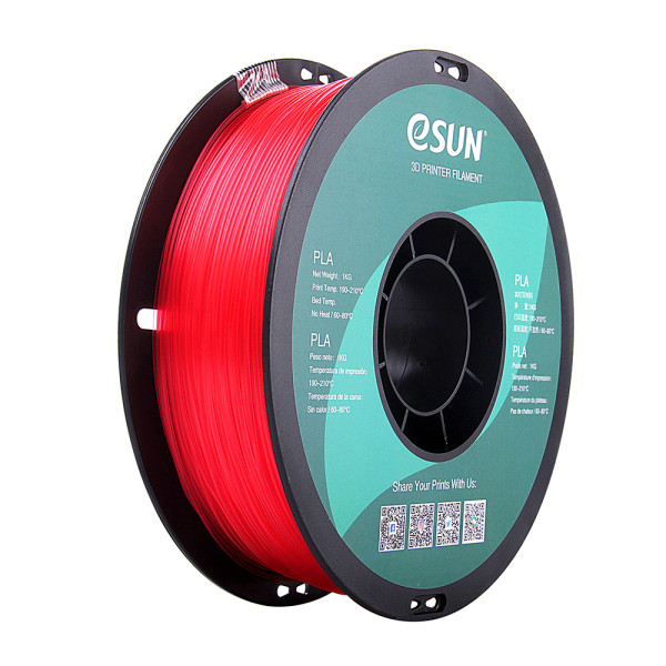 eSun PLA filament 1.75mm Glass Watermelon 1kg PLA175GWR1 DFE20068 - 1