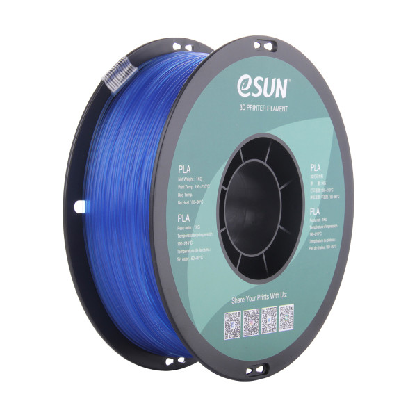 eSun PLA filament 1.75mm Light blue 1kg PLA175GLU1 DFE20071 - 1