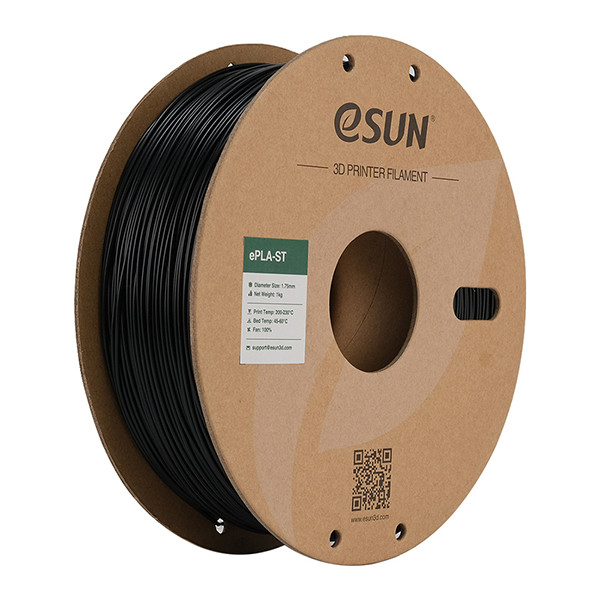 eSun ePLA-ST filament 1.75 mm Black 1 kg  DFE20258 - 1