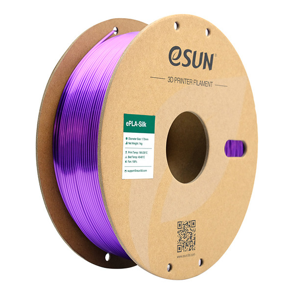 eSun eSilk purple PLA filament 1.75mm, 1kg eSilk-PLA175Z1 DFE20201 - 1