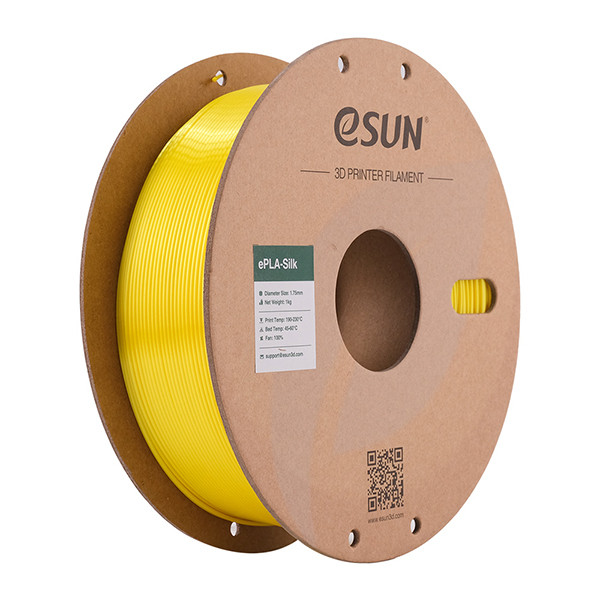 eSun eSilk yellow PLA filament 1.75mm, 1kg eSilk-PLA175Y1 DFE20206 - 1